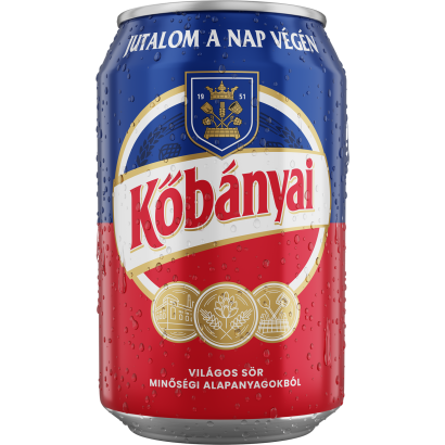 Kőbányai világos sör 4,3% 0,33 l