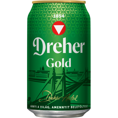 Dreher Gold minőségi világos sör 5% 0,33 l