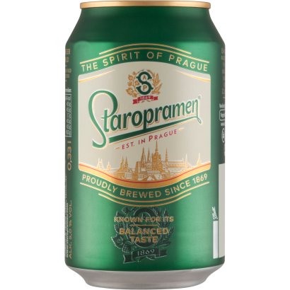 Staropramen minőségi világos sör 5% 0,33 l