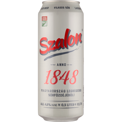 Szalon világos sör 4,6% 0,5 l