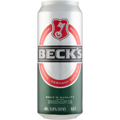 Beck's minőségi világos sör 5% 500 ml
