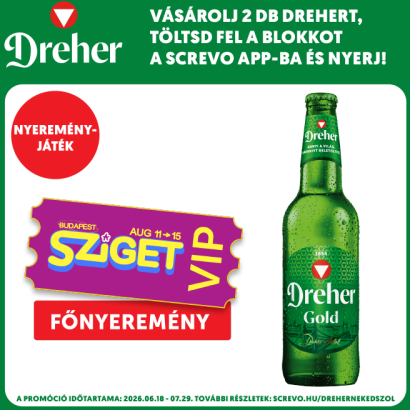 Dreher Gold minőségi világos sör 5% 0,5 l