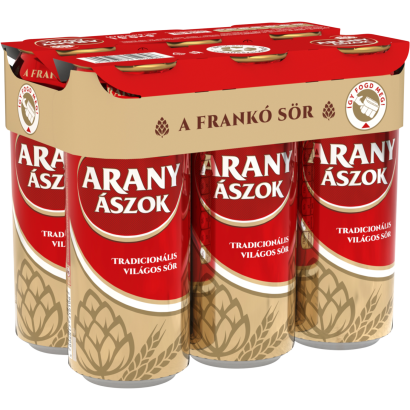 Arany Ászok világos sör 4,3% 6 x 0,5 l