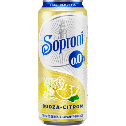 Soproni bodza-citromos alkoholmentes sörital 0,0% 500 ml