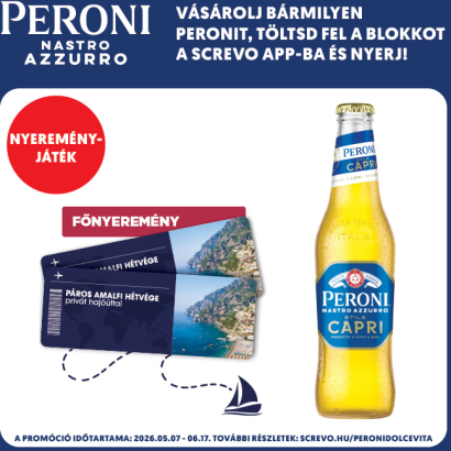 Peroni Nastro Azzurro Stile Capri ízesített világos sör keveréke 4,2% 0,33 l