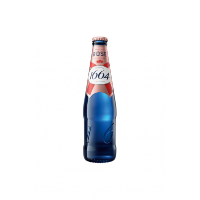1664 Rosé málna ízű ízesített búzasör, bodza és málna gyümölcslével 4,5% 330 ml
