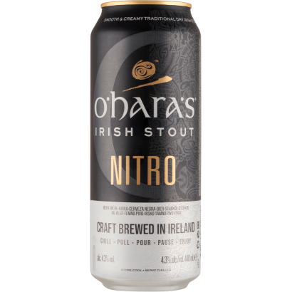 O'Hara's Nitro Irish Stout eredeti ír barna sör 4,3% 0,44 l