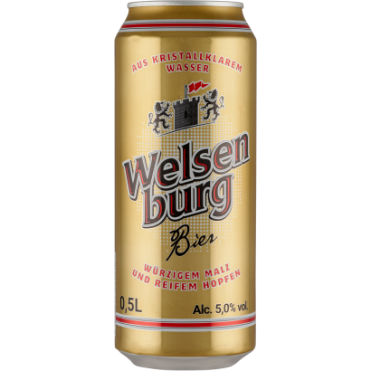 Welsenburg világos sör 5% 0,5 l