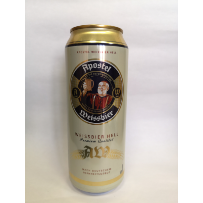 Apostel Weissbier Hell élesztős világos szűretlen búzasör 5,3% 0,5 l