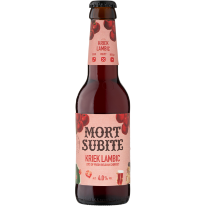 Mort Subite Kriek belga meggyes lambic típusú sörkülönlegesség 4% 250 ml