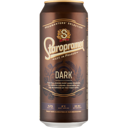 Staropramen Dark minőségi barna sör 4,4% 0,5 l