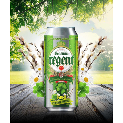 Bohemia Regent Cseh pils típusú speciáls zöld sör 0,5 L