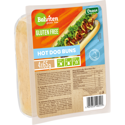 Balviten gluténmentes vegán hot dog zsemle 4 x 65 g