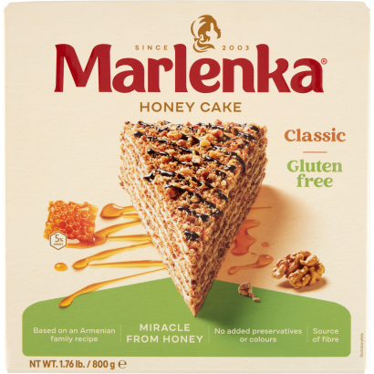 Marlenka gluténmentes mézes torta dióval 800 g
