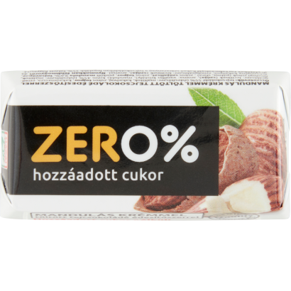 Szerencsi Zero% mandulás krémmel töltött tejcsokoládé édesítőszerrel 21 g