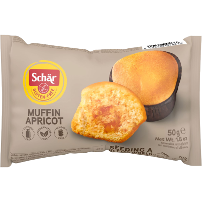 Schär gluténmentrs  muffin sárgabaracklekvárral 50 g