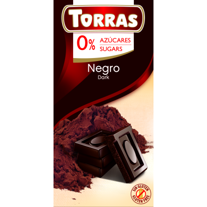 Torras étcsokoládé 72%-os kakaótartalommal, édesítőszerrel 75 g