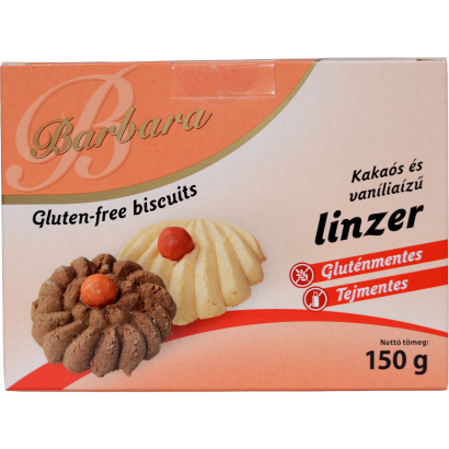 Barbara gluténmentes kakaós és vaníliaízű linzer 150 g