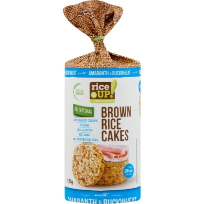 RiceUp! Eat Smart teljes kiőrlésű puffasztott rizs hajdinával és amaránttal 120 g