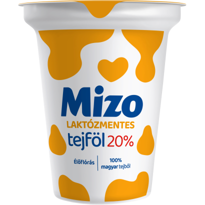 Mizo laktózmentes tejföl 20% 330 g