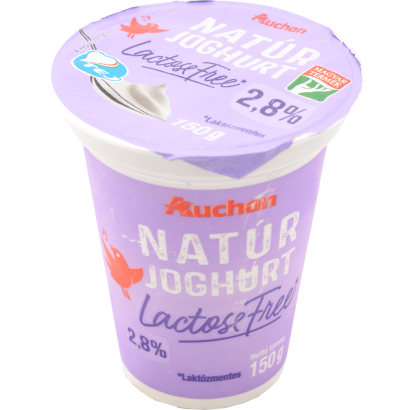 Auchan Kedvenc laktózmentes natúr joghurt 150 g