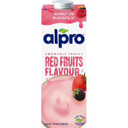 Alpro UHT piros gyümölcsös szójaital hozzáadott kalciummal és vitaminokkal 1 l