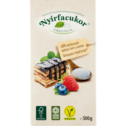 Nyírfacukor Original étkezési célra használható xilit alapú édesítőszer 500 g