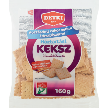 Detki háztartási keksz hozzáadott cukor nélkül, édesítőszerrel 160 g