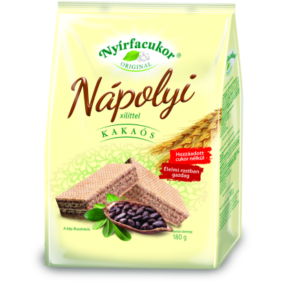Nyírfacukor Original kakaós nápolyi xilittel és inulinnal 180 g