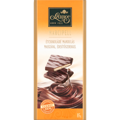 Szamos Marcipell étcsokoládé mandulás masszával, édesítőszerekkel 85 g