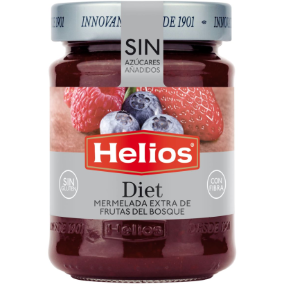 Helios erdei gyümölcsös extradzsem édesítőszerrel 280 g