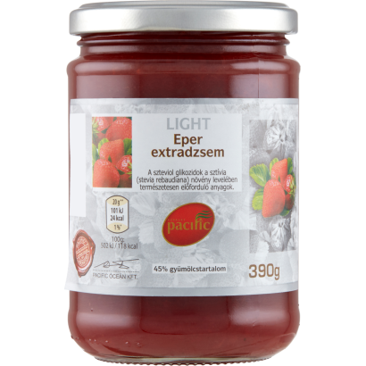 Pacific Light eper extradzsem cukorral és édesítőszerrel 390 g