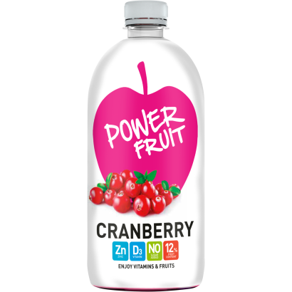 Power Fruit energiaszegény, vörösáfonya-alma ital szűrt vízzel, édesítőszerekkel 750 ml
