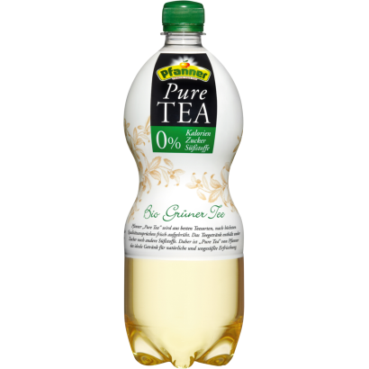 Pfanner Pure Tea bio zöldtea-üdítőital citromízesítéssel 1 l