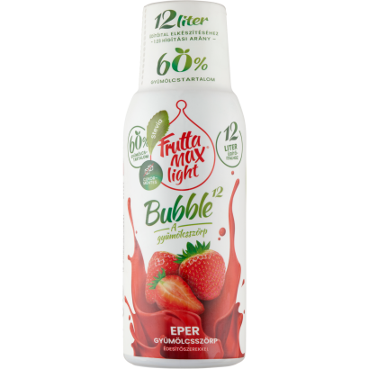 FruttaMax Light Bubble12 eper ízű gyümölcsszörp édesítőszerekkel 500 ml