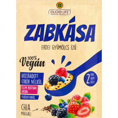 Oligo Life erdei gyümölcs ízű zabkása alappor 65 g