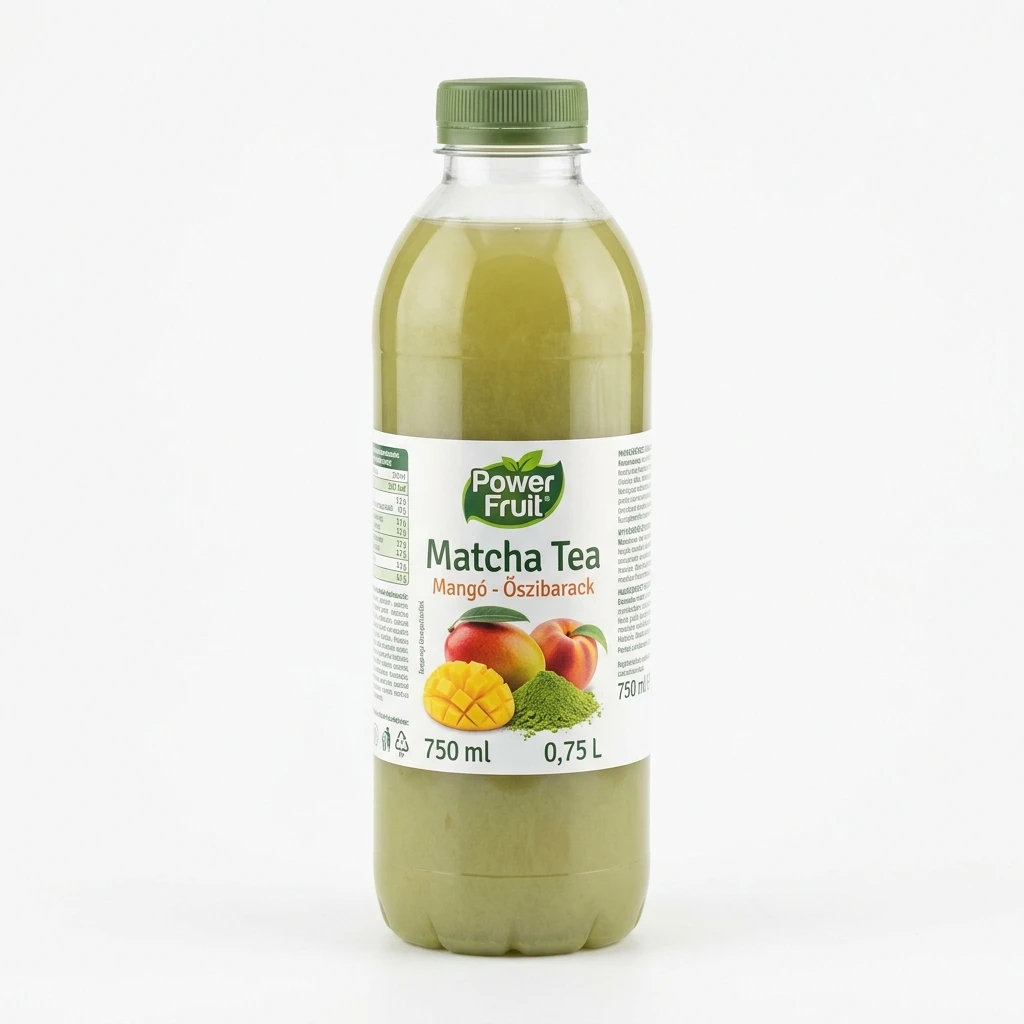 Power Fruit Matcha Tea Mangó - Őszibarack 750 ml