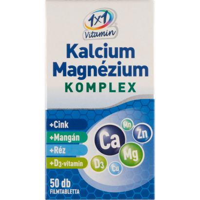 1×1 Vitamin Kalcium + Magnézium komplex étrend-kiegészítő filmtabletta 50 x 1,34 g (67 g)