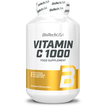 BioTechUSA C-vitamin 1000 étrend-kiegészítő tabletta 100 db 180 g