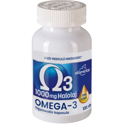 Vitamintár Omega-3 lágyzselatin kapszula 100 x 1,35 g (135 g)