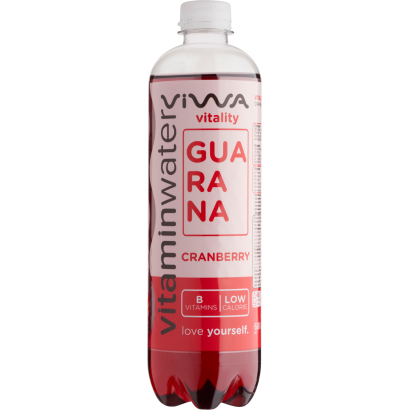 Viwa Vitaminwater vörös áfonya ízű, csökkentett energiatartalmú szénsavmentes üdítőital 600 ml