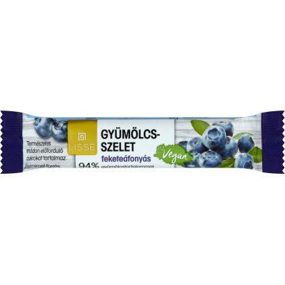 Lisse feketeáfonyás gyümölcsszelet 30 g