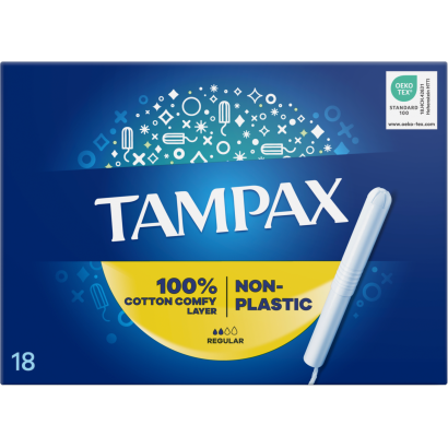 Tampax Regular Tampon Kartonból Készült Applikátorral, 18 db