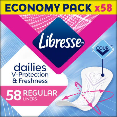 Libresse Dailies Fresh Regular tisztasági betét 58 db