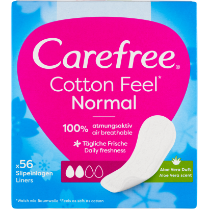 Carefree Cotton Feel Normal tisztasági betét aloe vera illattal 56 db