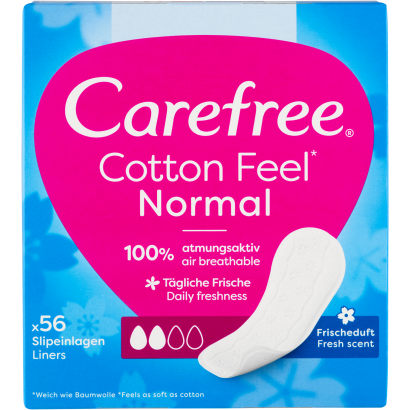 Carefree Cotton Feel tisztasági betét friss illattal 56 db