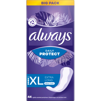 Always Dailies Extra Protect Long Plus Tisztasági Betét, 44 db