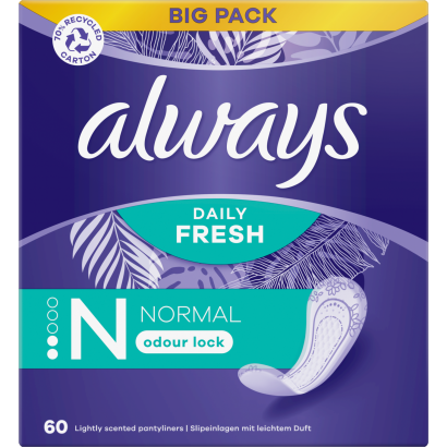 Always Dailies Normal Fresh Protect  Tisztasági Betét,  60 db