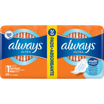Always Ultra Day Normal Egészségügyi Betét (1-es Méret) Szárnyas Betét x 20]