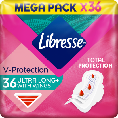 Libresse Ultra Long+ szárnyas egészségügyi betét 36 db